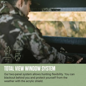 SHADOW HUNTER 4X6 BOW/GUN COMBO BLIND WITH ELEVATION BUNDLE