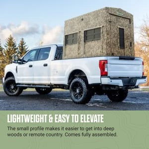 SHADOW HUNTER 4X6 BOW/GUN COMBO BLIND WITH ELEVATION BUNDLE