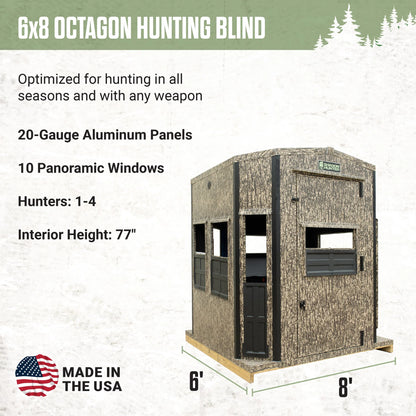 Shadow Hunter Marksman 6x8 Octagon Combo Bow/Gun Hunting Blind